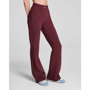 NWT SPANX AirEssentials Flare Pant Size Small Petite Maroon Red Athleisure